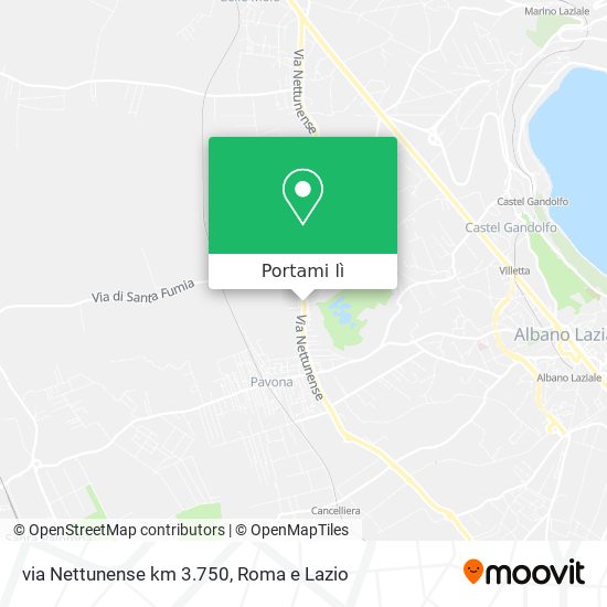 Mappa via Nettunense km 3.750