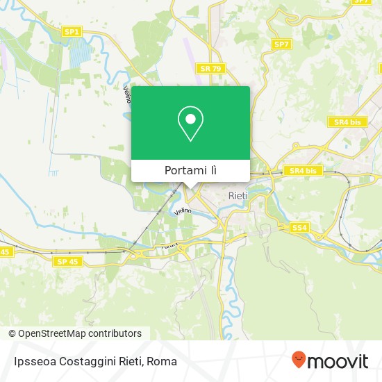 Mappa Ipsseoa Costaggini Rieti