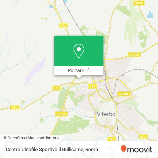 Mappa Centro Cinofilo Sportivo il Bullicame