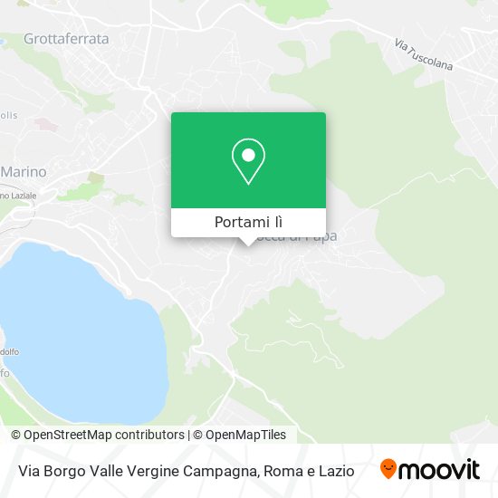 Mappa Via Borgo Valle Vergine Campagna