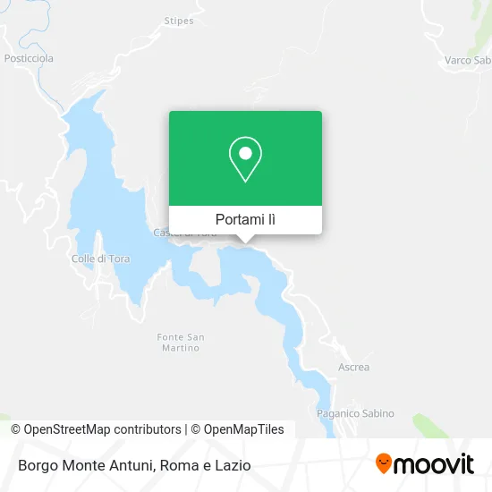 Mappa Borgo Monte Antuni