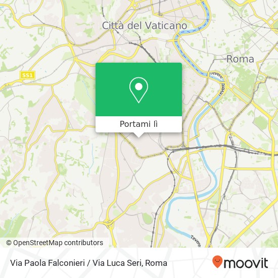 Mappa Via Paola Falconieri / Via Luca Seri