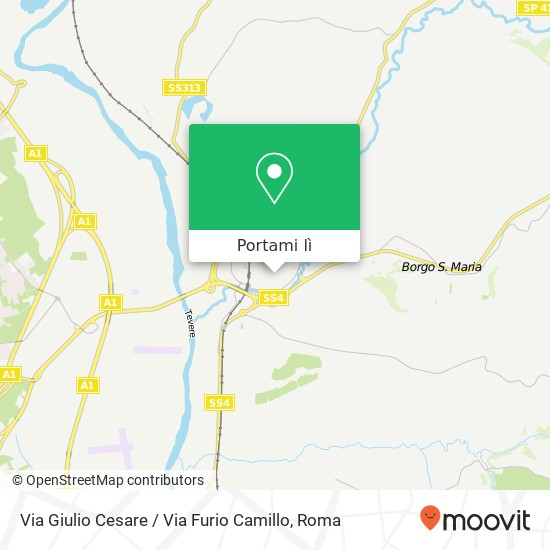 Mappa Via Giulio Cesare / Via Furio Camillo