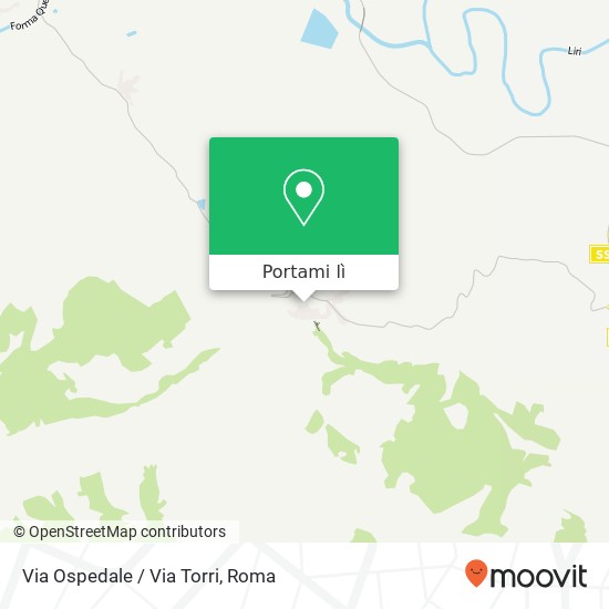 Mappa Via Ospedale / Via Torri