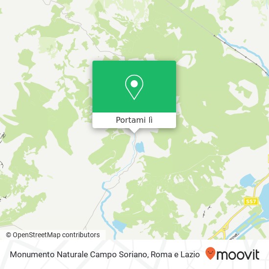 Mappa Monumento Naturale Campo Soriano