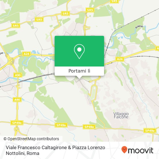 Mappa Viale Francesco Caltagirone & Piazza Lorenzo Nottolini