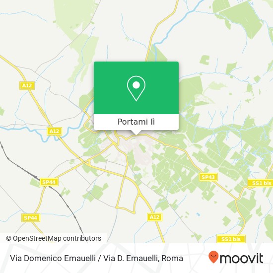 Mappa Via Domenico Emauelli / Via D. Emauelli