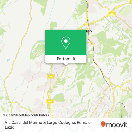 Mappa Via Casal del Marmo & Largo Codogno