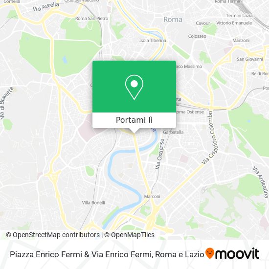 Mappa Piazza Enrico Fermi & Via Enrico Fermi