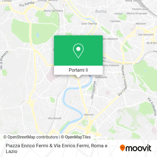 Mappa Piazza Enrico Fermi & Via Enrico Fermi