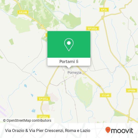 Mappa Via Orazio & Via Pier Crescenzi