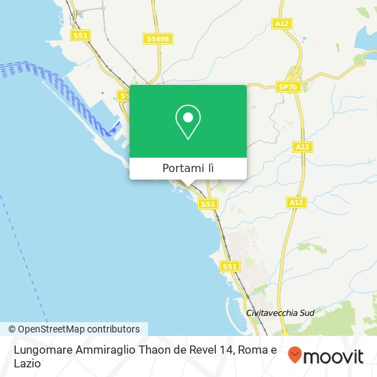 Mappa Lungomare Ammiraglio Thaon de Revel 14