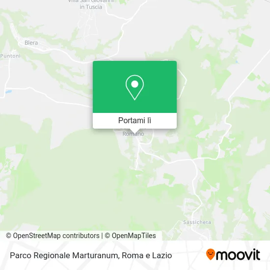 Mappa Parco Regionale Marturanum
