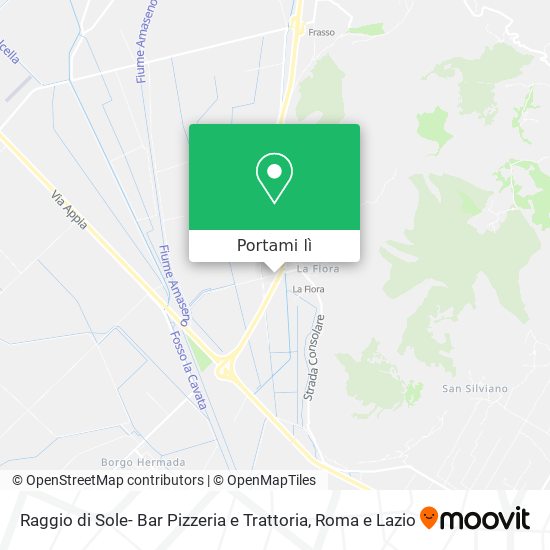 Mappa Raggio di Sole- Bar Pizzeria e Trattoria