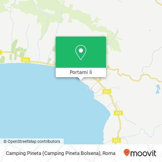 Mappa Camping Pineta (Camping Pineta Bolsena)