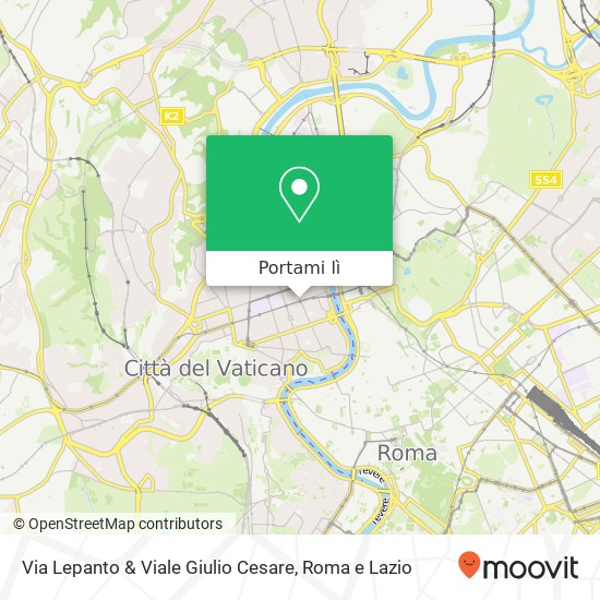 Mappa Via Lepanto & Viale Giulio Cesare