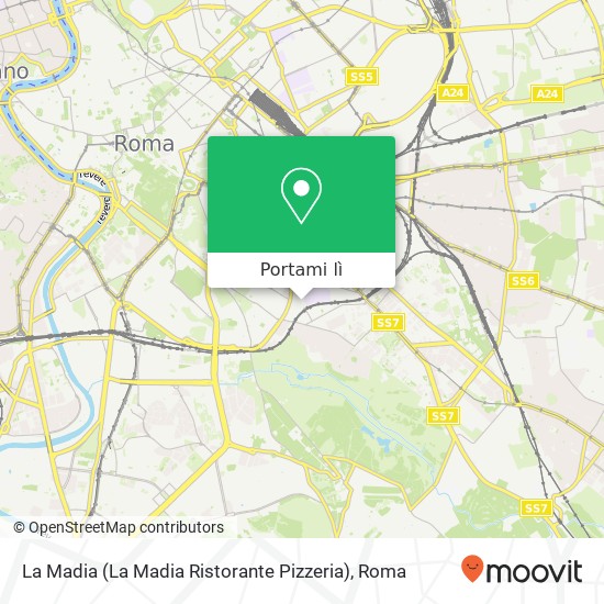 Mappa La Madia (La Madia Ristorante Pizzeria)