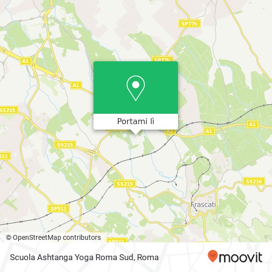 Mappa Scuola Ashtanga Yoga Roma Sud