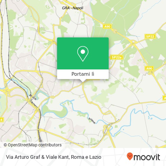 Mappa Via Arturo Graf & Viale Kant