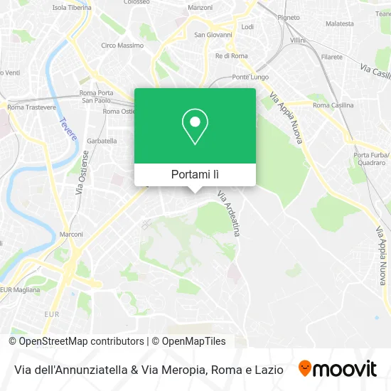 Mappa Via dell'Annunziatella & Via Meropia