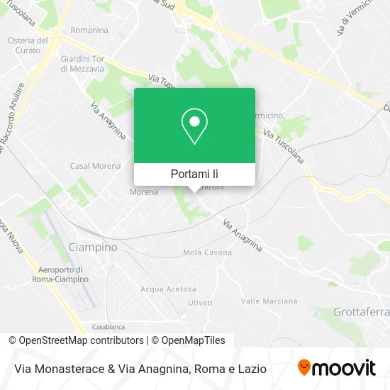 Mappa Via Monasterace & Via Anagnina