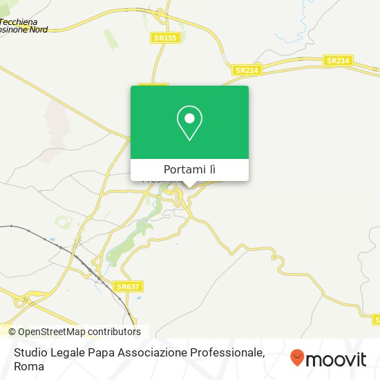 Mappa Studio Legale Papa Associazione Professionale