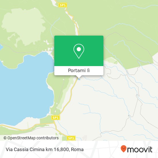 Mappa Via Cassia Cimina km 16,800