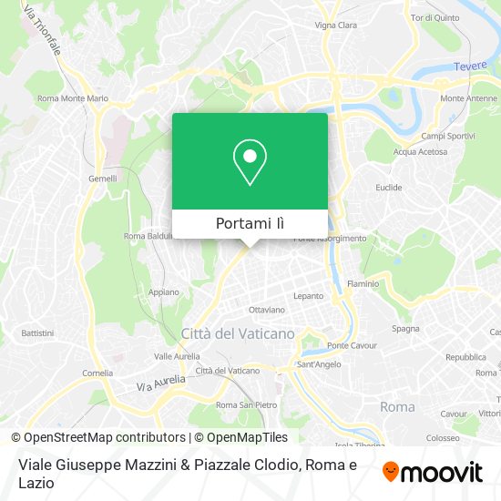 Mappa Viale Giuseppe Mazzini & Piazzale Clodio
