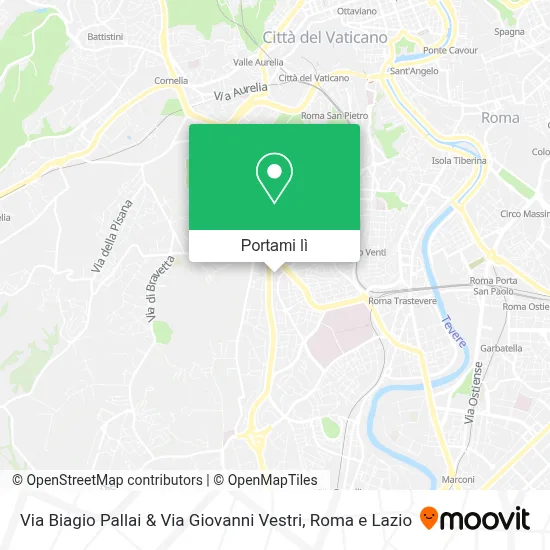 Mappa Via Biagio Pallai & Via Giovanni Vestri