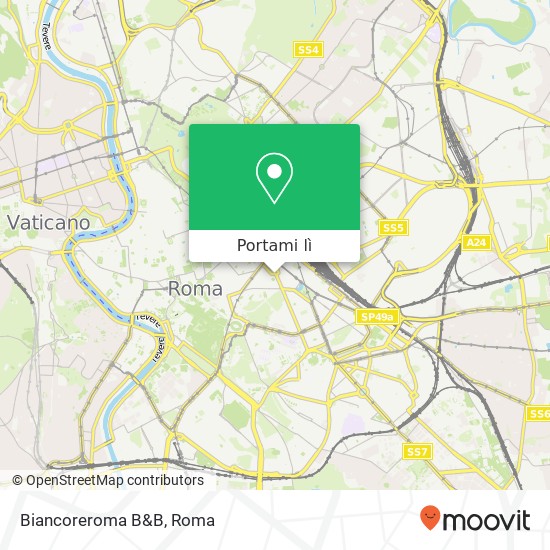 Mappa Biancoreroma B&B