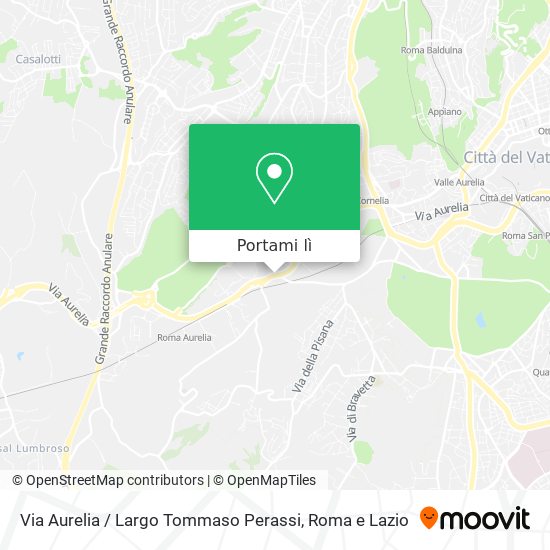 Mappa Via Aurelia / Largo Tommaso Perassi