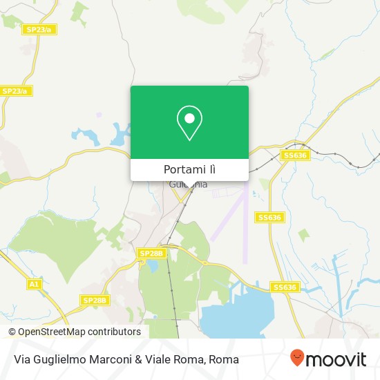 Mappa Via Guglielmo Marconi & Viale Roma