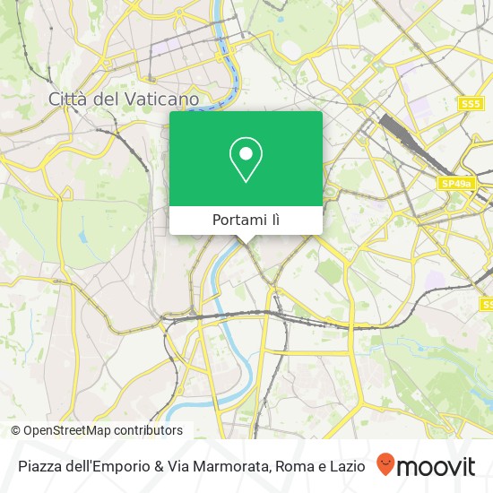 Mappa Piazza dell'Emporio & Via Marmorata