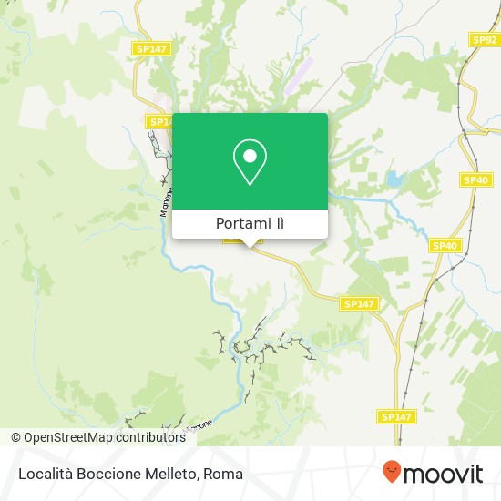 Mappa Località Boccione Melleto