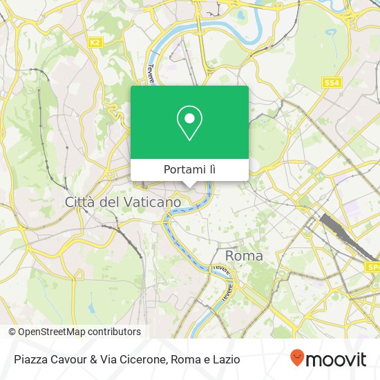 Mappa Piazza Cavour & Via Cicerone