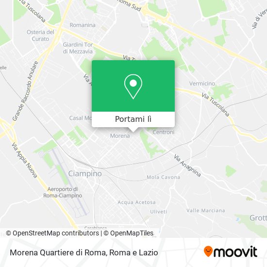 Mappa Morena Quartiere di Roma