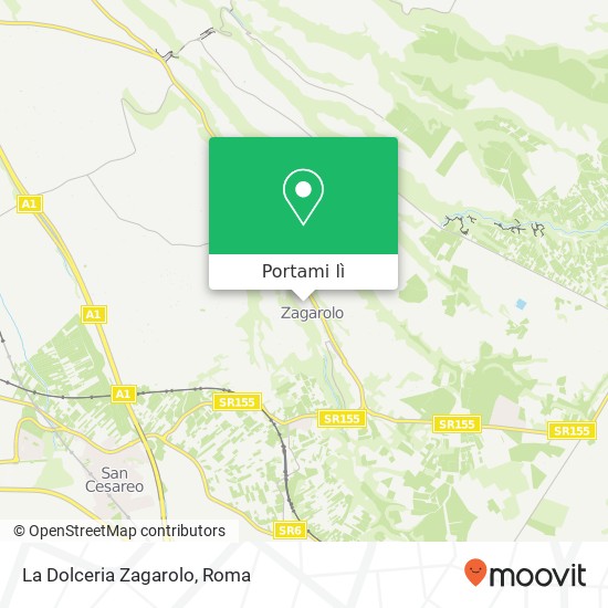 Mappa La Dolceria Zagarolo