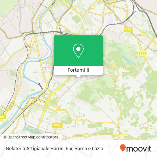 Mappa Gelateria Artigianale Parrini Eur