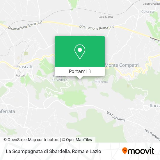 Mappa La Scampagnata di Sbardella