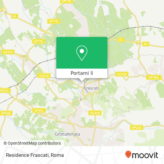 Mappa Residence Frascati