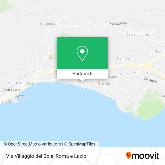 Mappa Via Villaggio del Sole