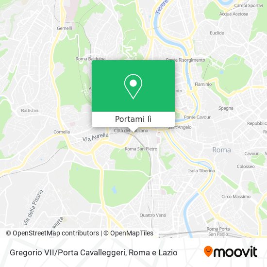 Mappa Gregorio VII / Porta Cavalleggeri