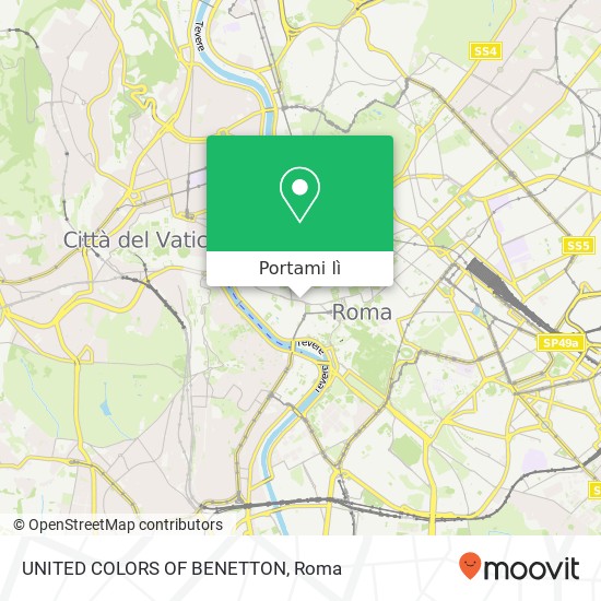 Mappa UNITED COLORS OF BENETTON