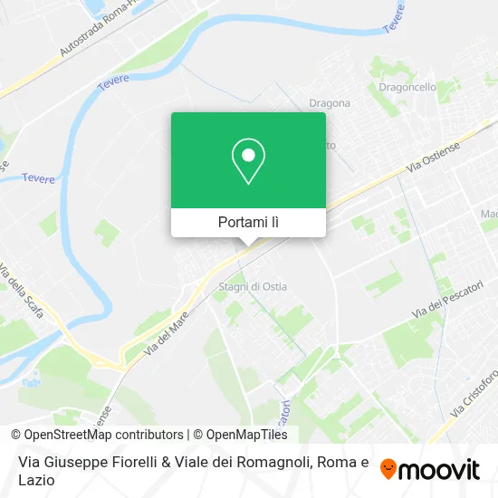 Mappa Via Giuseppe Fiorelli & Viale dei Romagnoli