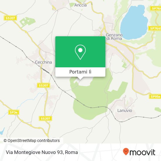 Mappa Via Montegiove Nuovo 93