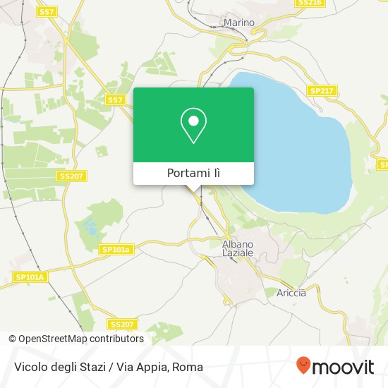 Mappa Vicolo degli Stazi / Via Appia