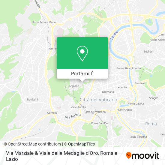 Mappa Via Marziale & Viale delle Medaglie d'Oro
