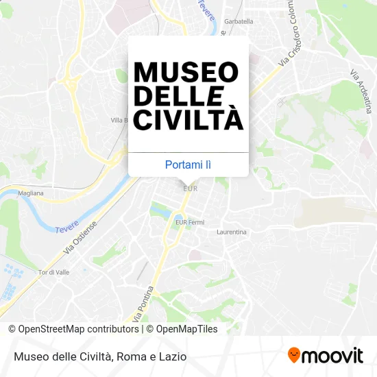 Mappa Museo delle Civiltà
