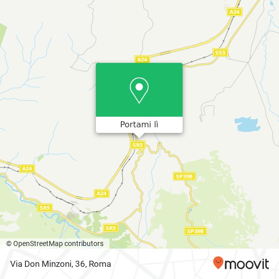 Mappa Via Don Minzoni, 36