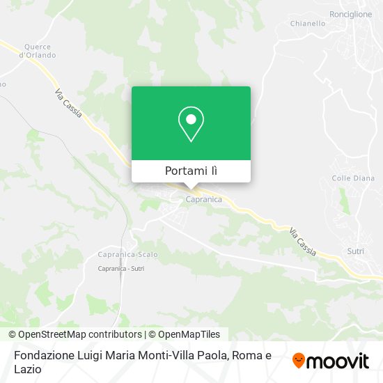 Mappa Fondazione Luigi Maria Monti-Villa Paola
